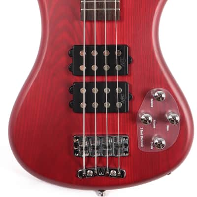Warwick Rockbass Corvette Double Buck 4-String Burgundy Red Electric Bass Guitar image 1