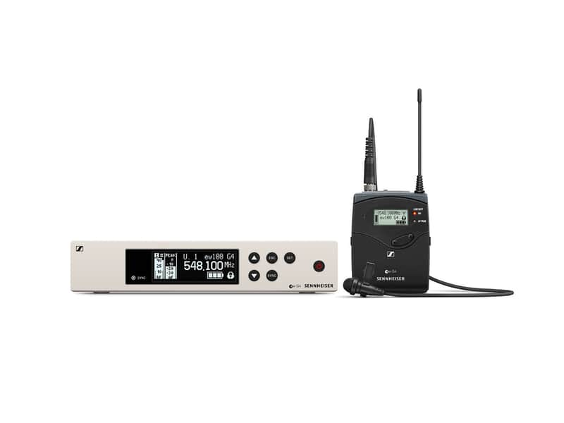 Sennheiser EW 100 G4-ME2 Wireless Cardioid Lavalier Microphone System (GB Band 606-648 MHz) image 1