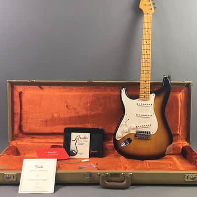 LEFTY! Fender American Vintage ‘57 Reissue Strat Ash Clapton Brownie Tribute Stratocaster Custom Relic Nitro 7.6 Lb HSC image 1