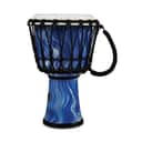 Latin Percussion LP1607BM World 7" Rope Circle Djembe, Blue Marble