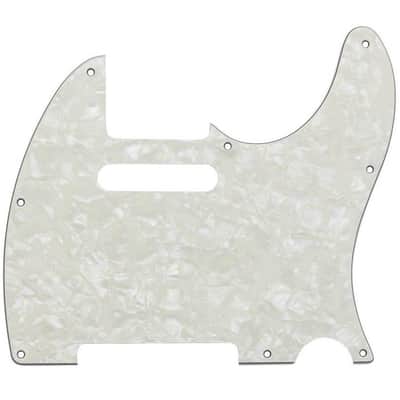 VINTAGE PEARL 8-Hole 4-Ply Pickguard for Fender Telecaster Tele - Made In Japan image 1