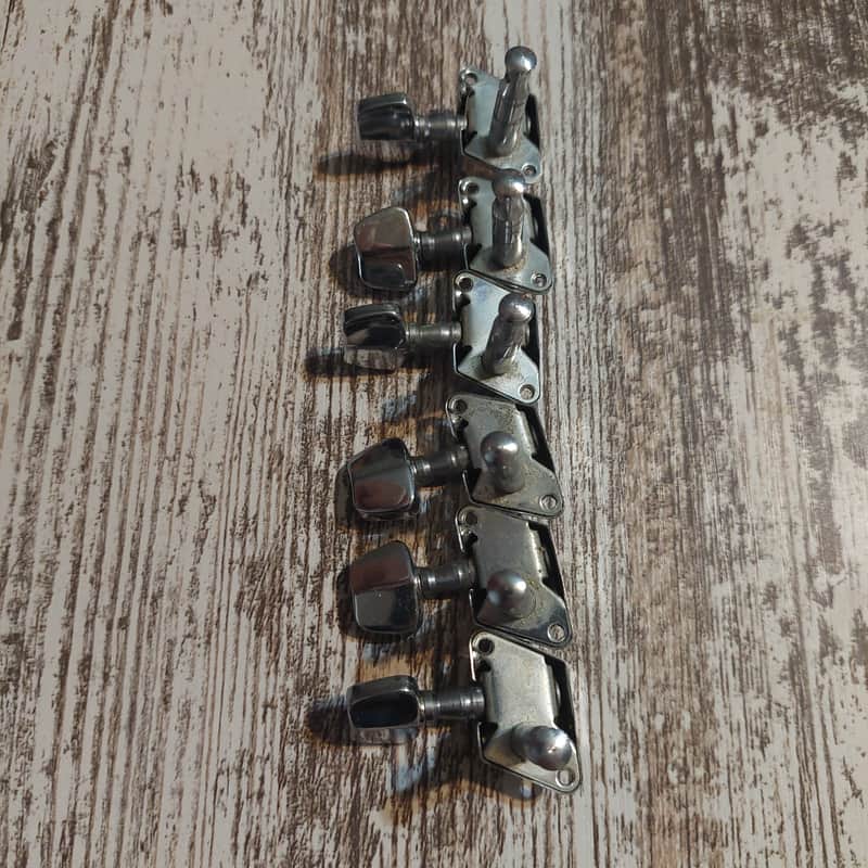 Matsumoku Closed Back Cross Mount 6 In Line Tuners MIJ Japanese off Cortez Stratocaster image 1