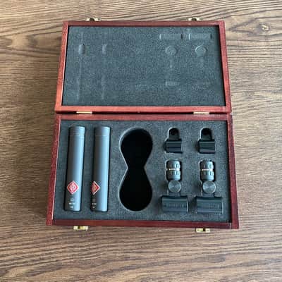 Neumann KM 184 mt Small Diaphragm Cardioid Condenser Microphone 1993 - Present - Matte Black: Pair but NOT matched image 1