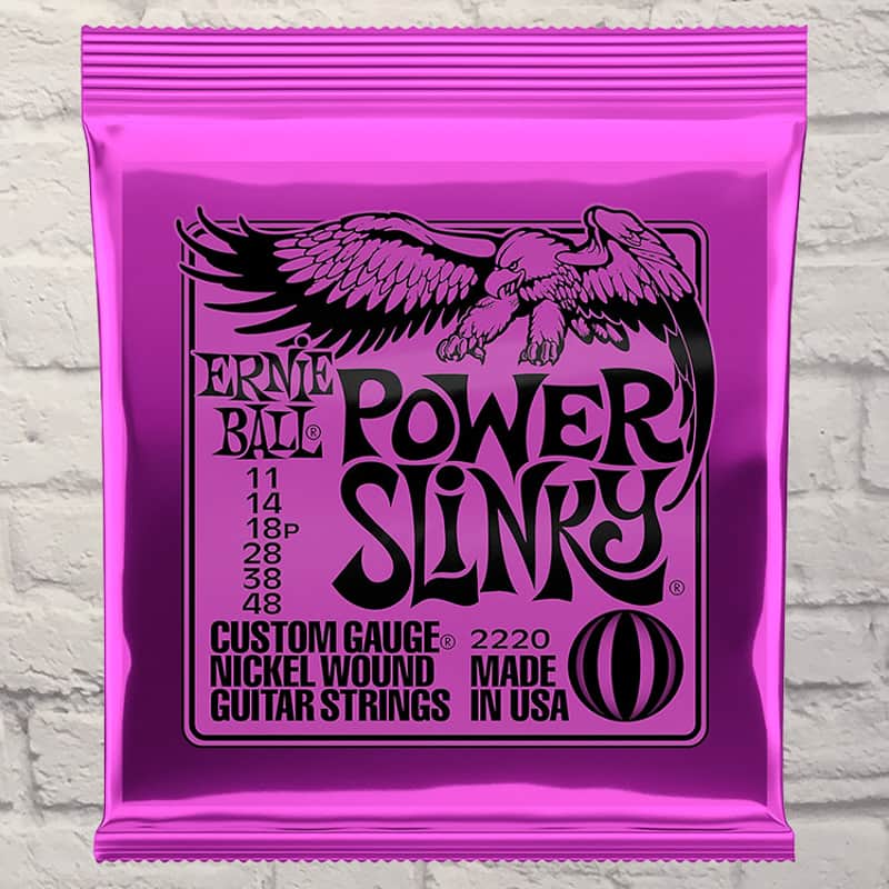 Ernie Ball EB2220 Power Slinky Electric Guitar Strings 11-48 image 1