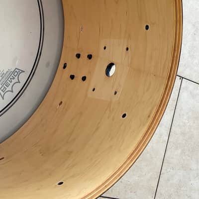 Yamaha Maple custom gold lugs 20x14 bass drum shell image 7