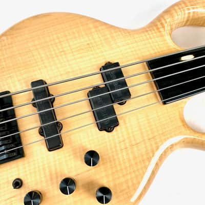 Pedulla Penta Buzz 5 String Bass Fretless 2000 Natural image 9