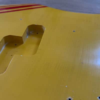 Fender (MJT) Precision Bass Body (2025) - Vintage Aged Competition Orange image 8
