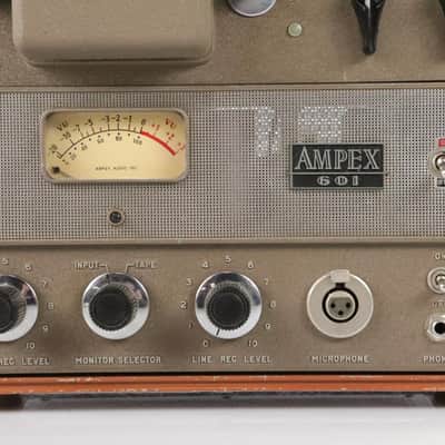 Ampex 601 Portable Analog Mono Reel to Reel Tube Tape Recorder Machine #34326 image 12