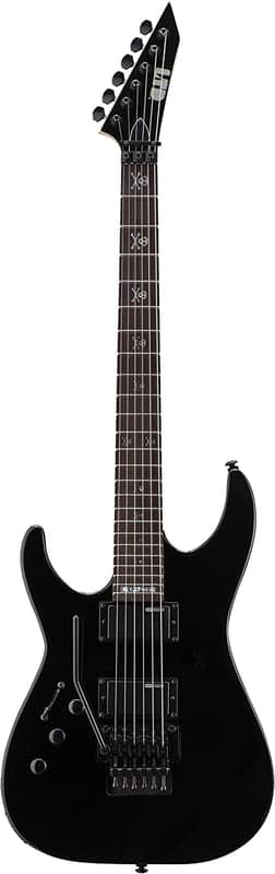 ESP LTD KH-202 Signature Series Kirk Hammett Left-Handed Electric Guitar in Black LKH202LH image 1