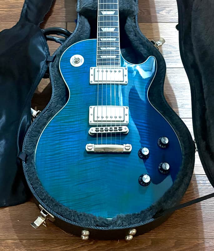 Immagine Gibson Les Paul Standard Limited Edition with '60s Neck Profile 2004 - Pacific Reef Blue - 1