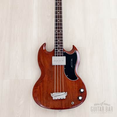 1963 Gibson EB-0 Cherry Vintage Short Scale SG Bass, 100% Original w/ Case image 2