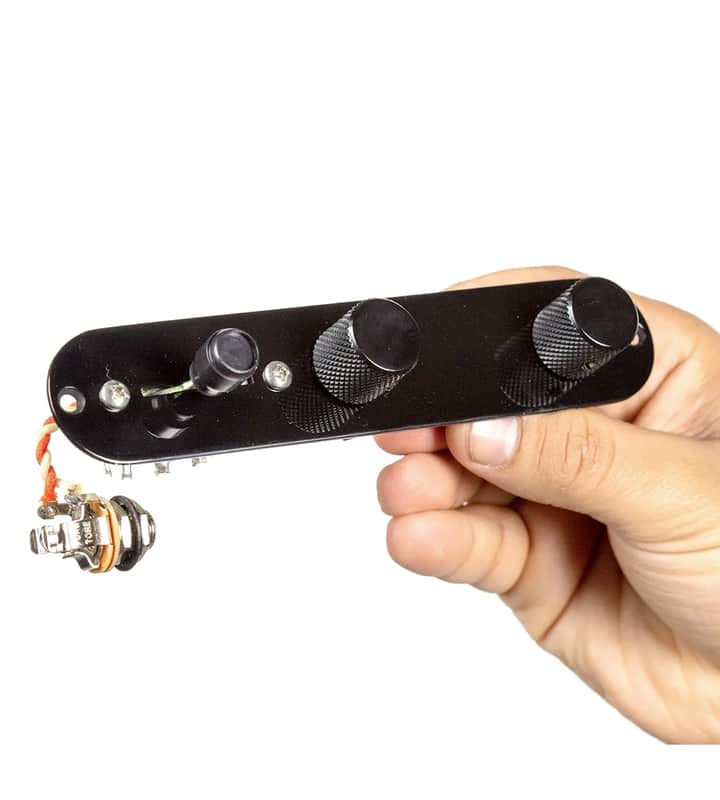 920D Custom 920D Custom T4W-B Upgraded Replacement 4 Way Control Plate for Telecaster Style Guitar, Black image 1