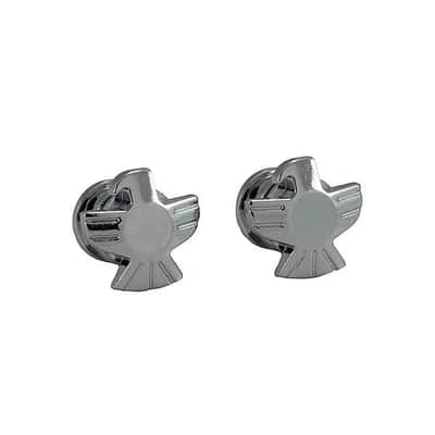 Grover 620C Eagle Strap Button (PAIR) CHROME image 1