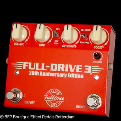 Fulltone Custom Shop FD-3 Full Drive 3 20th Anniversary Edition Dual Overdrive 2014 s/n 01177 USA image 5