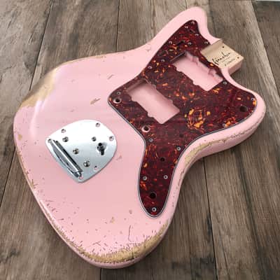 FRANCHIN Neptune guitar body Relic Aged Shell Pink 100% Nitro Lacquer Basswood Offset Jazzmaster Style Made in Italy - Stock piece #23580926 image 6