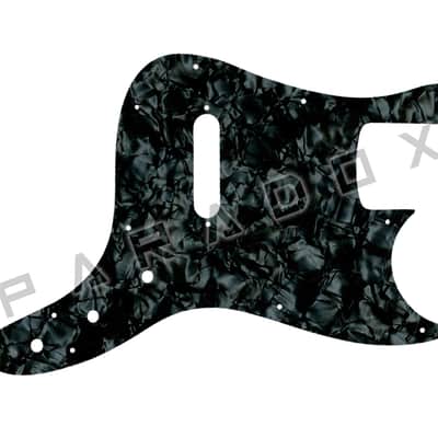 Custom Pickguard For 2004 Made in Indonesia Squier Affinity Bronco Bass - Black Pearl/Black/White/Black .090"