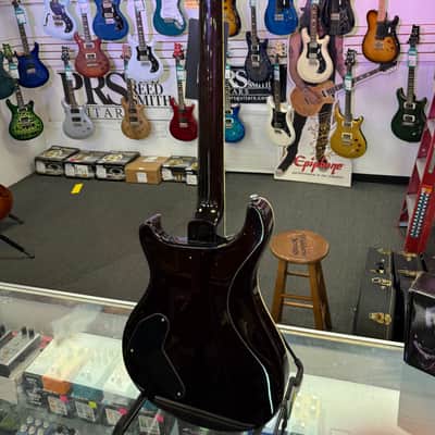 PRS SE Flat Back Hollowbody I Piezo, Orange Tiger Smokeburst with Gig Bag image 11