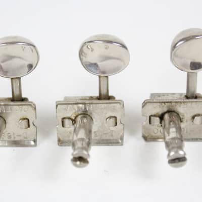 1964 1965 1966 Fender Kluson Deluxe Double Line Tuners Jaguar/Jazzmaster/Stratocaster ~NICKEL~ Pre-CBS 1960s USA image 6