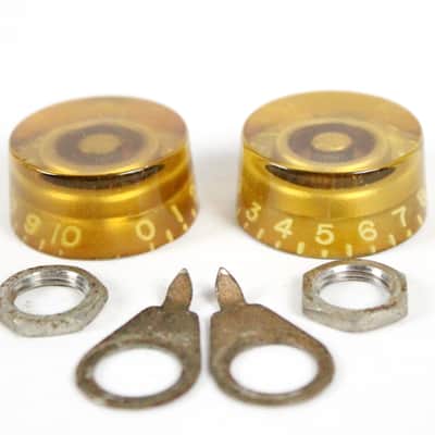 1974 Vintage Gibson Les Paul/L6-S/SG/ES Original Gold Speed Knobs 1970s USA image 2