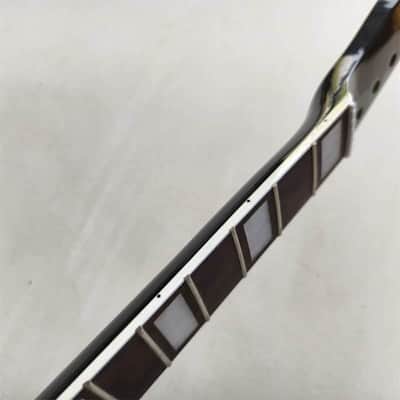 Black Reversed Head Guitar Tele Style Maple Wood Neck, 22 Frets Fingerboard image 2