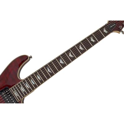 Schecter Omen Extreme-7 guitar in Black Cherry B-Stock 0408 image 4