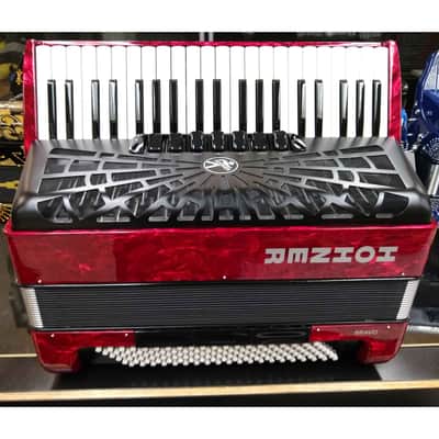 Hohner Bravo III 120 Bass Piano Accordion Red image 1