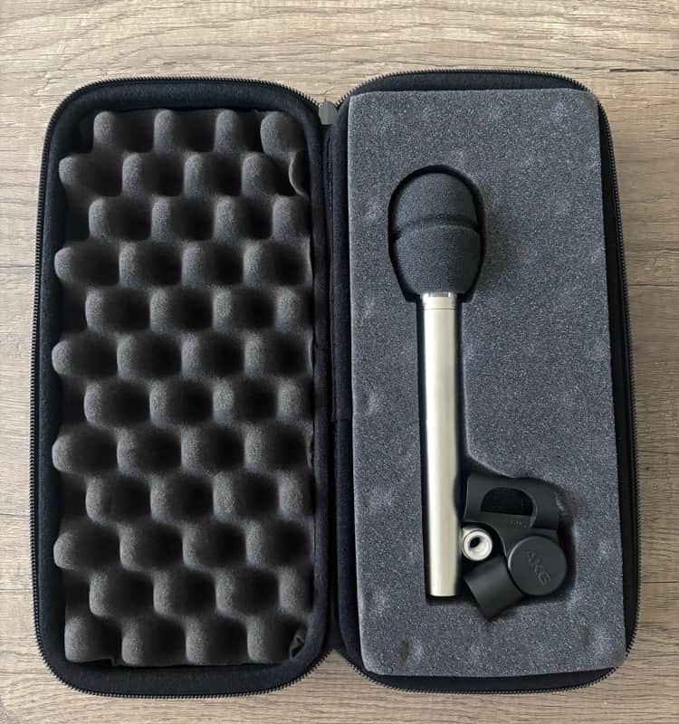 AKG C451B Small Diaphragm Cardioid Condenser Microphone 2010s - Satin Nickel Plated image 1