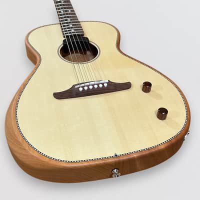 Fender Highway Parlor Acoustic-Electric Guitar - Natural image 5