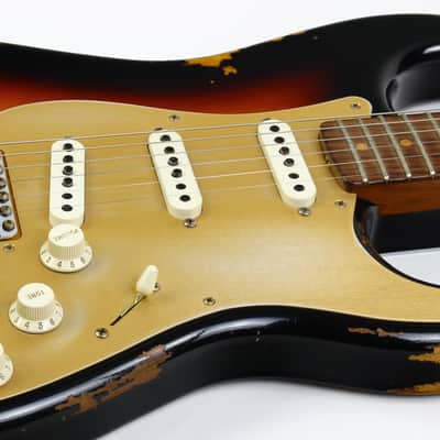 Fender Custom Shop LTD NAMM 59 Reissue Stratocaster Heavy Relic 2017 Roasted Neck 1959 Sunburst image 24