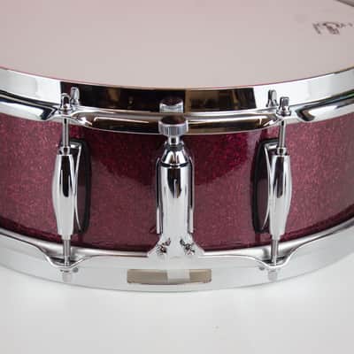 Used Gretsch 5 x 14" Brooklyn Snare Drum - Limited (Maxwell) Burgandy Sparkle image 5
