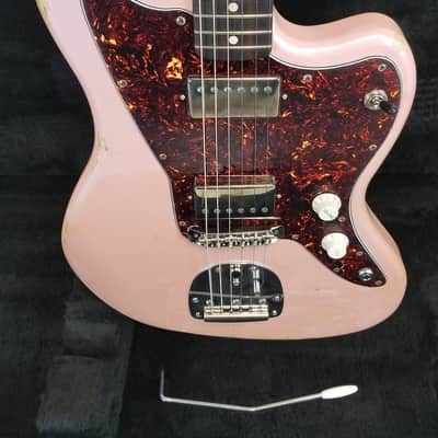 LsL Instruments Placerita JM Style Offset w/Tremolo, Ash Body, Rosewood FB, Ice Pink, 6lbs 13.8ozs, HSC image 1