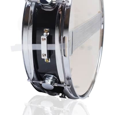Griffin Snare Drum 13" x 3 - 5" -  Piccolo 100% Poplar Wood Shell with Black Finish and Coated Drum Head - Professional Drummers Percussion Instrument with Bright Tone and Brilliant Attack image 5