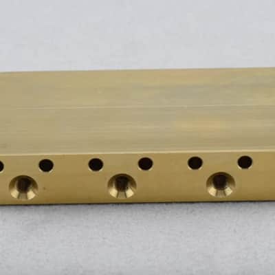 Brass Stratocaster Strat Style Guitar Bridge Tremolo Block image 2