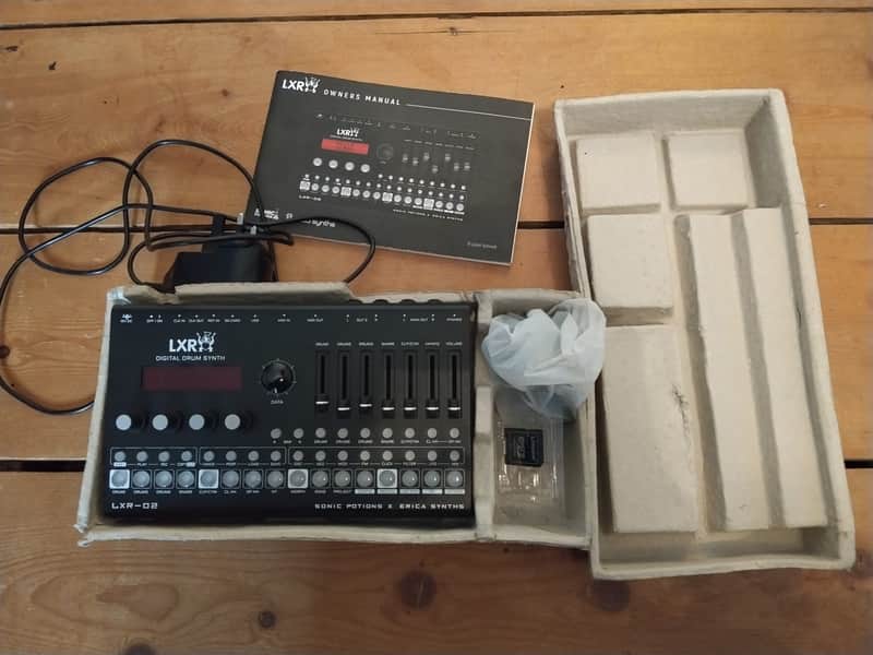 Erica Synths LXR-02 Digital Drum Synth 2021 - Black image 1