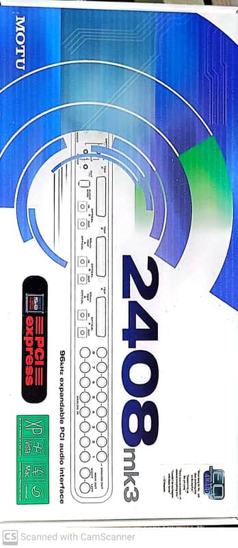 MOTU 2408 mk3 PCI Audio Interface 2000s - Black image 1