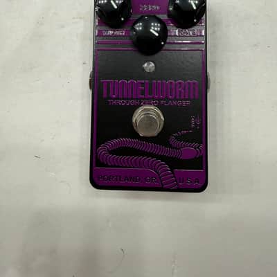 Mr. Black Tunnelworm Through Zero Flanger Tunnel Worm Guitar Effect Pedal + Box image 2