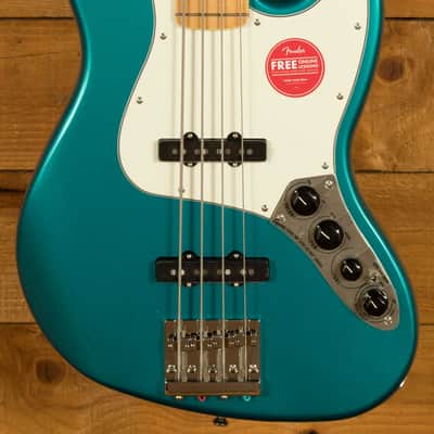 Squier Classic Vibe Active 70s Jazz Bass - Maple - Ocean Turquoise image 3