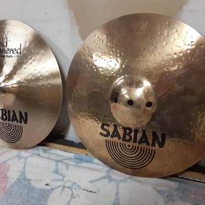 Sabian 14" HH Hand Hammered Fusion Hi-Hat Cymbals (Pair) 1992 - 2015 - Natural image 3