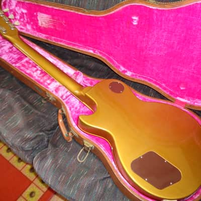 Gibson Rare Vintage 1955 Les Paul Goldtop All Gold Model Near Mint Original With Case Candy Amazing image 2