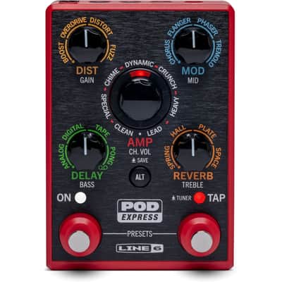 Line 6 POD Express Guitar Portable Multi-FX and Amp Modeling Pedal image 1