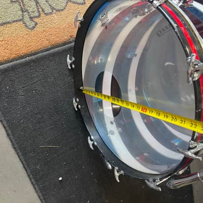 Ludwig Vistalite B/O RWB Bicentennial 22 in Bass Drum image 19