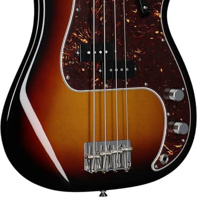 Fender American Vintage II 1960 Precision Electric Bass, Rosewood Fingerboard, 3-Color Sunburst image 3