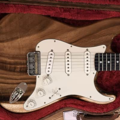 Sargent Guitars | Custom Built One-Piece Aged Acacia Koa Hardtail Strat | Lindy Fralin Real '54 Pickups | Warmoth Neck | 8.6 lbs | NEW Build | w/New Fender Poodle Case image 3