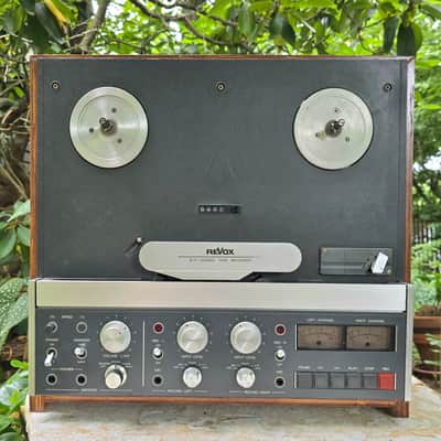 ReVox B77 Tape Deck 2 Track 3.75/7.5 IPS Serviced Tested Custom Wood Case Video image 3