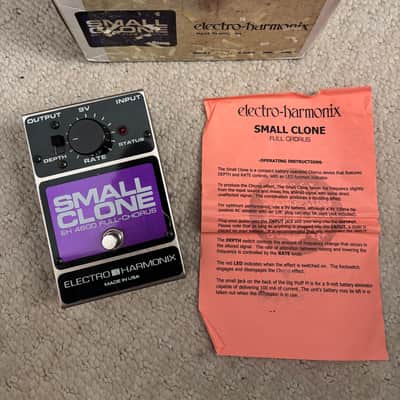 EHX Electro-Harmonix Small Clone Chorus EH 4600 MN3007 BBD Chip Full Chorus image 1