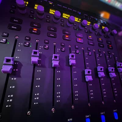 Avid S1 - Knob/Fader Kit (Black/Lavender) image 5