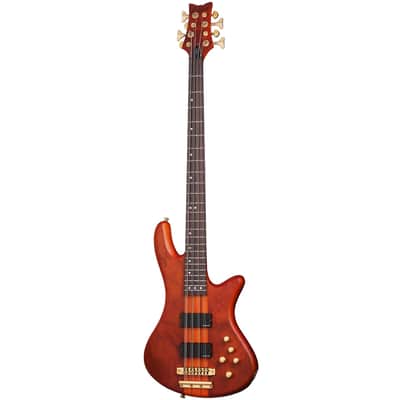 Schecter Stiletto Studio-8 Honey Satin + FREE GIG BAG - 8-String Electric Bass Guitar Studio 8 image 2