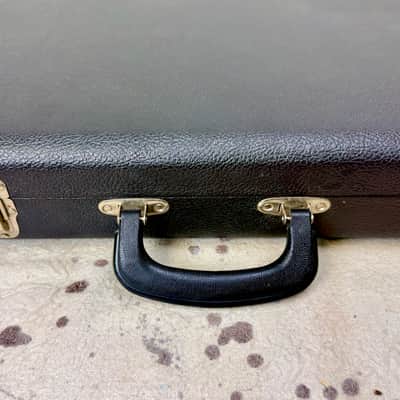 Vintage 1978-1980 Fender Mustang Guitar Case Black "Made in USA" 1970's 1980's image 4
