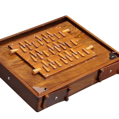 SHRUTI BOX~TEAK WOOD~3 OCTAVES~BIG SIZE (17" X 14" X 3")~36 NOTES~TUNE TO 440 Hz~BHAJAN~SHRUTI~YOGA~VOCAL~CHANTING~WITH GIG BAG image 10