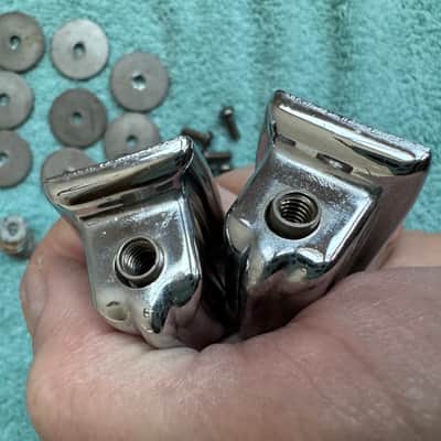 Rogers Lot of 8 Beavertail Vintage Cleveland era Tom Drum Lugs Lot #2 60s - Chrome image 10